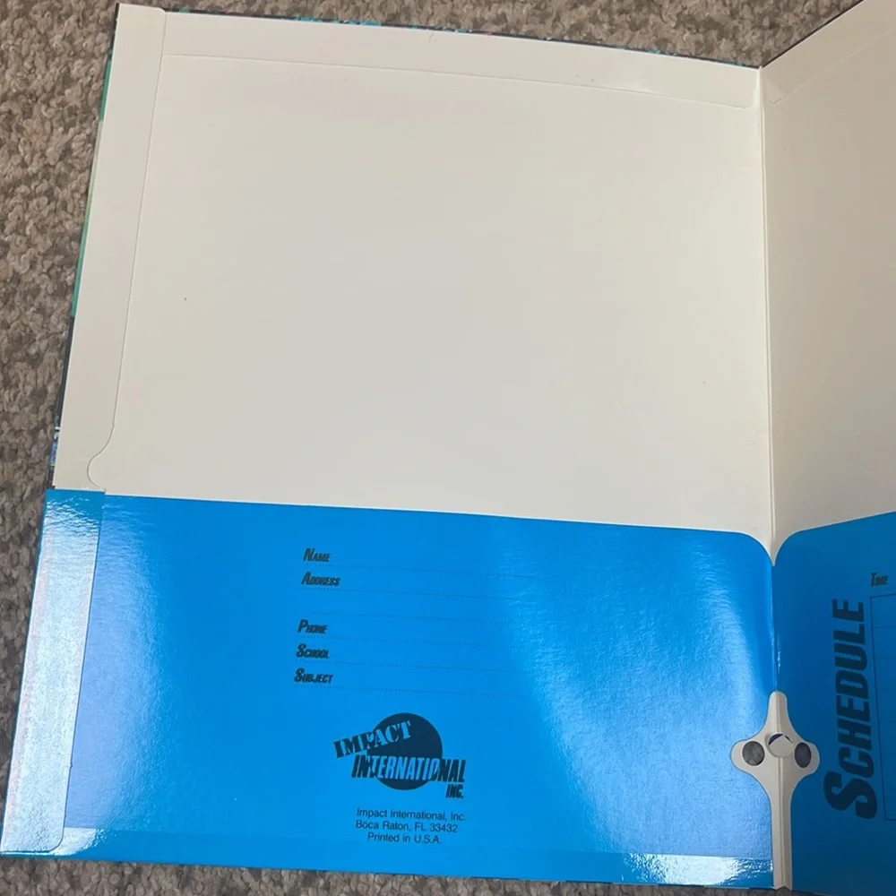 Vintage 90s NASCAR Pit Crew folder